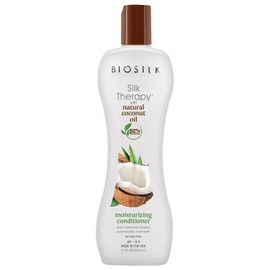 Biosilk Silk therapy with organic coconut oil moisturizing conditioner - 12 oz, 12 Fluid Ounce