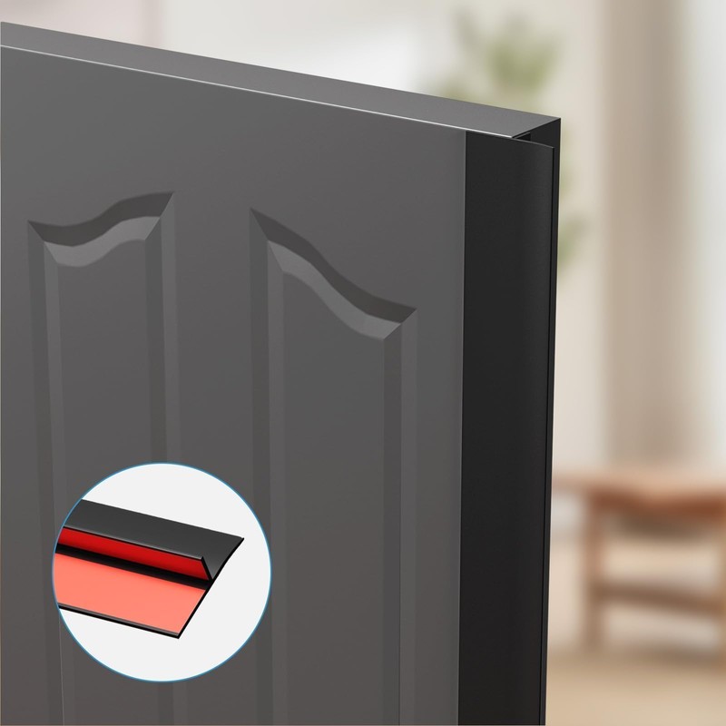 Elvone T-Shaped Door Draft Stopper, 1.97 in x 20 Ft