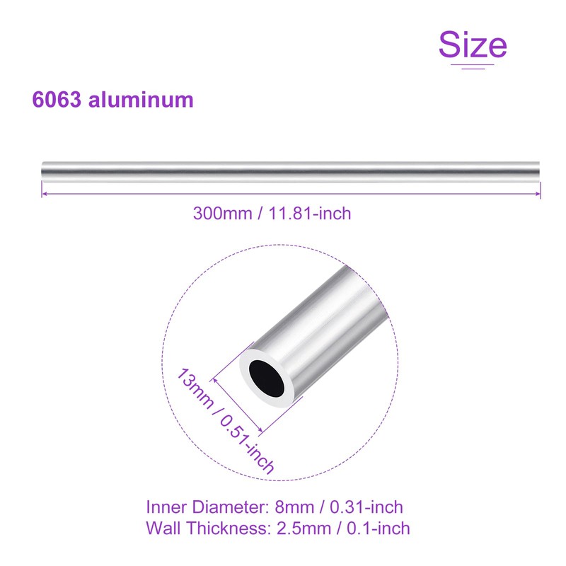 DMiotech Set of 2 (OD 13mm x ID 8mm) 6063