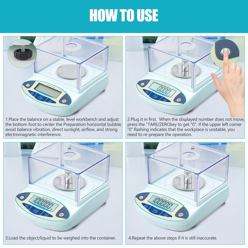 Lab Scale 100g x 0.001g Accuracy - High Precision Laboratory