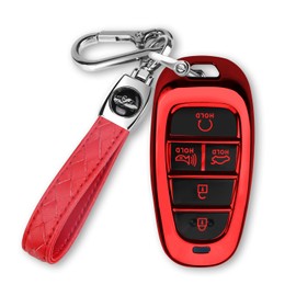 MILD EAST For Hyundai Key fob Cover Fits for 2024 2023 2022 2021 Hyundai Sonata Santa fe Tucson Smart 5 Button Key Case Shell