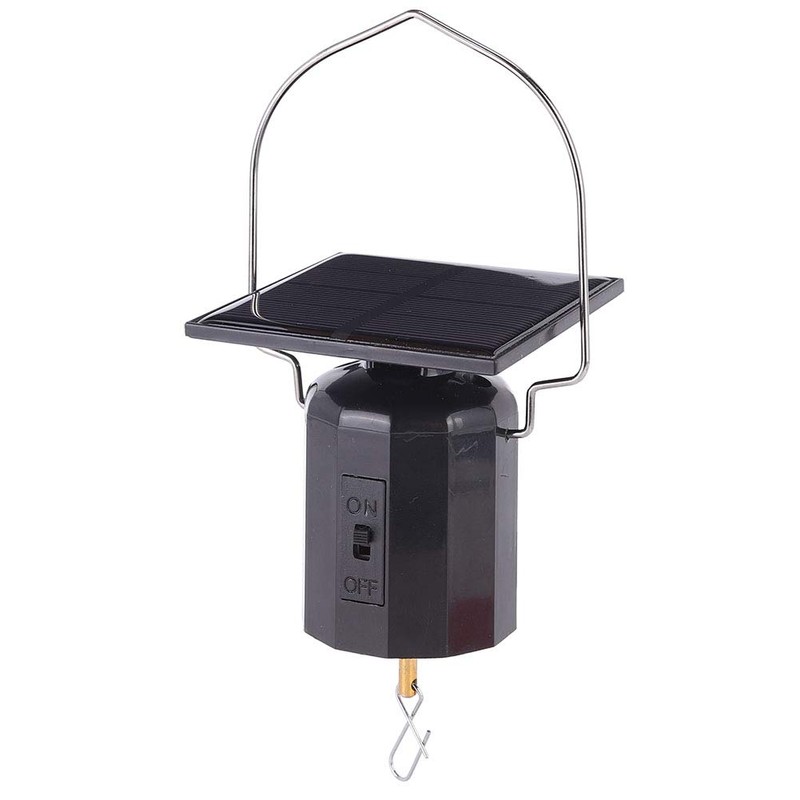 Solar Powered Wind Motor, Revolving Solar Powered Wind Motor for