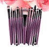 Lurrose Juego de 15 Brochas de Maquillaje y Uso Profesional