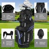 Golf Stand Bag, Lightweight Golf Bag with 8-Way Top Dividers,
