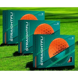 Maxfli StraightFli Golf Balls BULK 36 Pack - Matte Orange