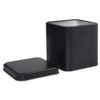 Square Black Metal Tins Empty Cube Steel Box Storage Container