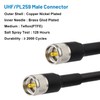 MOOKEERF 2ft 2PCS KMR400 PL259 Male to Male Coaxial Cable