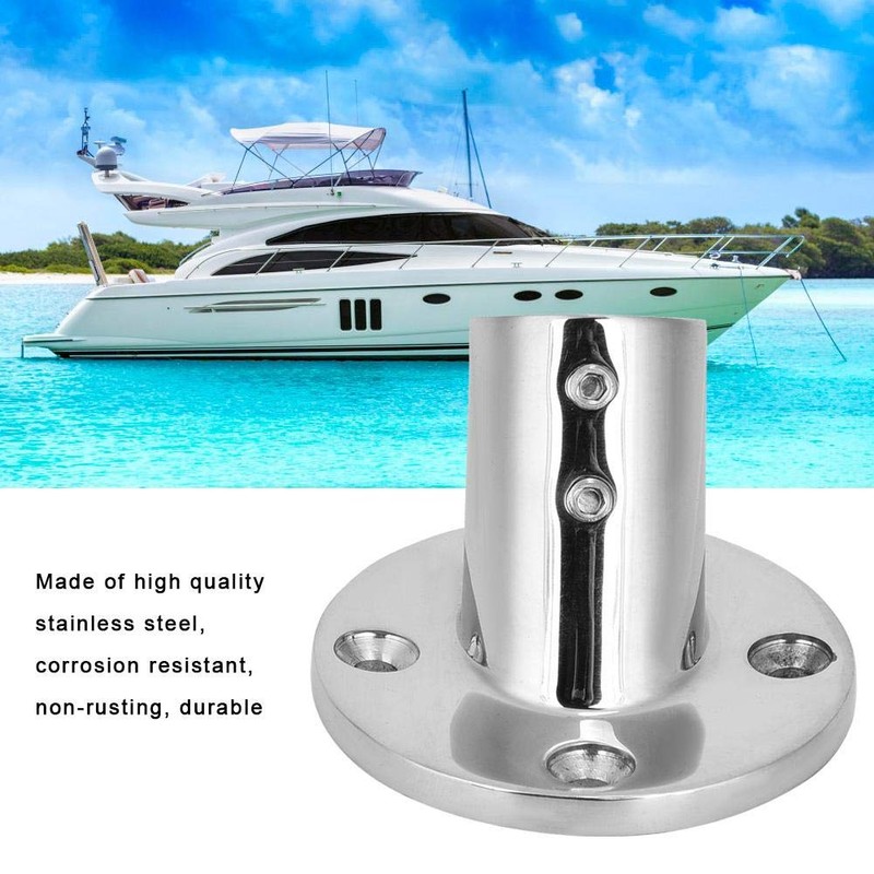 Marine Grade Stainless Steel Boat Deck Handrail Fitting 60 Degree