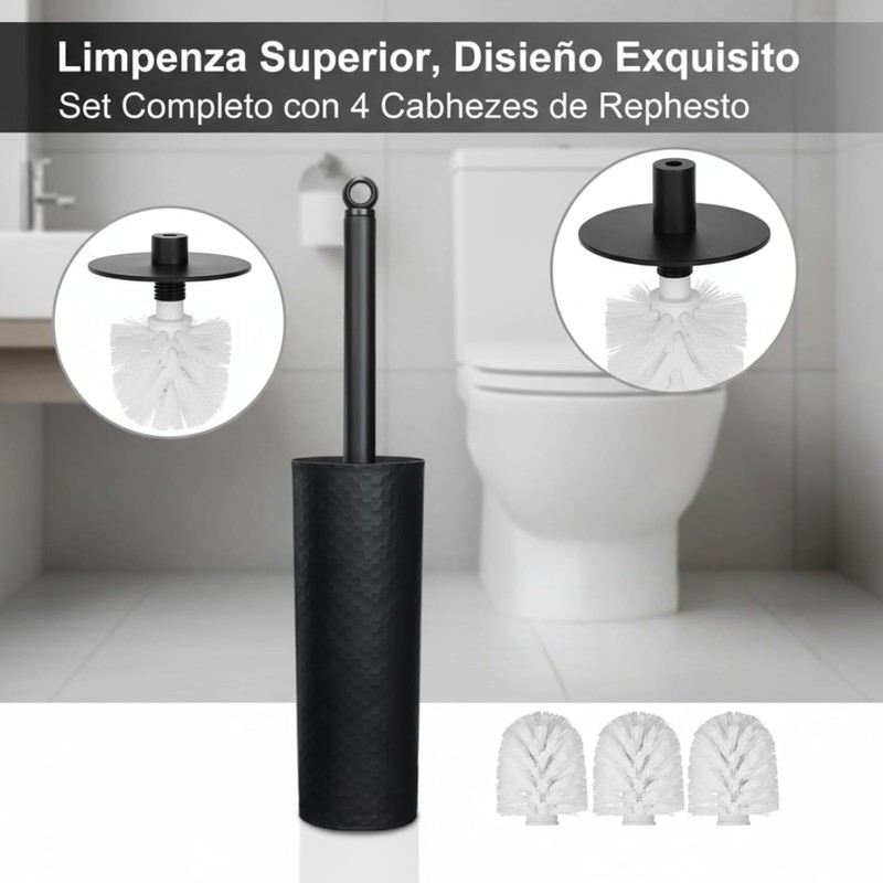 ALIMOTA Cepillo para baño,2 Set Cepillo para Lavar baño,diseño de
