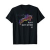 English Horse Show Jumping Just Get Over It T-Shirt
