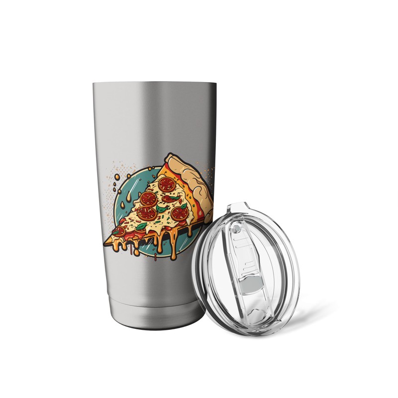 Pizza Slice From Pizza Box With Pizza Seasoning Pizza Stainless