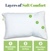 GhostBed Faux Down Pillow - Down Alternative with Breathable, Cool