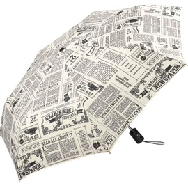 Newspaper Umbrella, Pocket umbrella open/close automatic, vintage