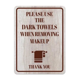 Portrait Round Plus Please Use The Dark Towels When Removing Makeup Thank You