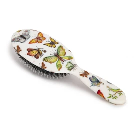 Rock & Ruddle Soft White Natural Boar Bristle Hairbrush for Babies and Young Children | Perfect for Fine Hair Detangling and Smoothing - Beautiful Butterflies