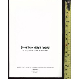 Sitting up Unbreakable Ornaments Cat Christmas Card #31 - 1 card + 1 blank envel