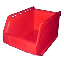 Kabi PB17 Plastic Storage Box/Parts Bin - Red Pack of 10