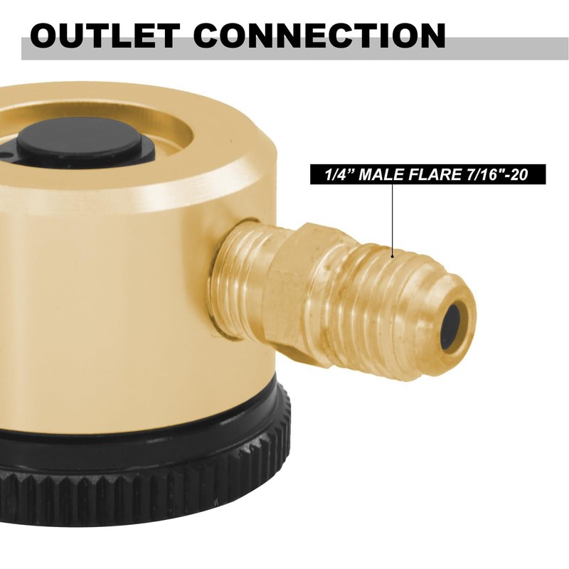 Nitrogen Purge Tool, N2 Gas Pressure Regulator Brazing Tool, 1/4
