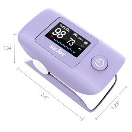 SEJOY OLED Finger Pulse Oximeter Heart Rate Spo2 Monitor Blood Oxygen Meter Sensor