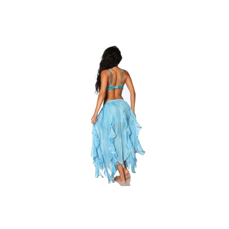 Oriental Belly Dance Costume 2 pieces (Light Blue)