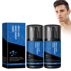 Men's Face Moisturising Cream Men's Makeup Cream for Whitening Men's Tone-Up Lazy Cream Moisturising Concealer Cream Durable Refreshing and Non-Sticky