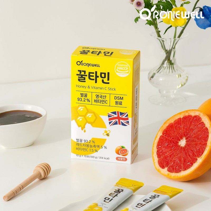 Roniwell [Roniwell] Honey Tamin Grapefruit Flavor 10 packets x 3