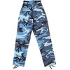Mens Sky Blue Camouflage Tactical BDU Pants Military Cargo Fatigues