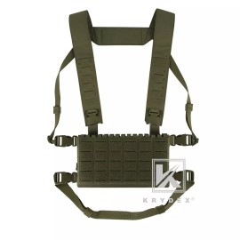 KRYDEX MK5 Chest Rig Placard Laser cut MOLLE H-Harness Fat Strap Ranger Green