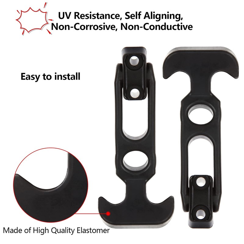 Acrux7 6Pcs Rubber Latches Flexible T Handle Draw Latch 4.3