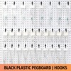 HUHOLE 100 Pack Pegboard Plastic Hooks – J Shape Peg