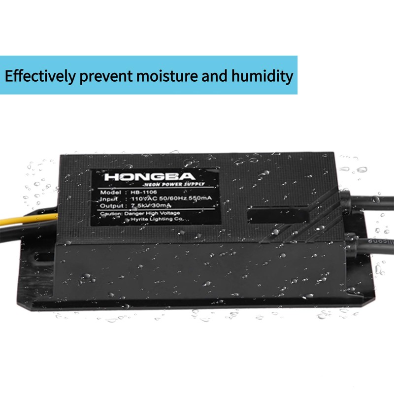 Neon Sign Transformer Power Supply Rectifier Kit, 7.5KV 30mA 110V,
