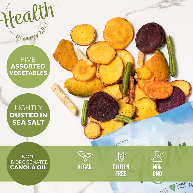 NUTS U.S. - Vegetable Chips | Sea-Salted | All Natural