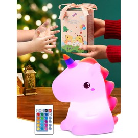 One Fire 【Unicorns Gifts for Girls】 Unicorn Night Light for Kids, 16 Colors & Remote Control Baby Night Light, Rechargeable Unicorn Lamp Girls Night Light, Cute Gifts for Kids Gifts Teen Girl Gifts