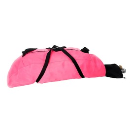 Baseball, Softball Equipment Bag Nylon. Standard Size, Holds Two Bats, Helmet, Glove, Cleat, Outside Pocket Made In USA. (Pink)