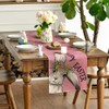 Artoid Mode Pink Bunny Rabbit Wild Flowers Happy Easter Table
