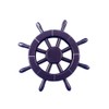 Hampton Nautical Dark Blue Ship Wheel, 12"