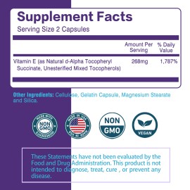 pslalae Vitamin E - for Glowing Face Strong Hair  Immunity Enhancement,Ac