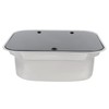 RV Sink, RV Bathroom Kitchen Sink with Folding Faucet &Lid,