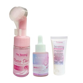 Ms. Tsung Essentials Day Time Beauty Bundle: Foam Cleanser, Serum and Sunblock