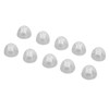 10pcs Sound Amplifier Closed Domes Single Layer Double Hole Silicone