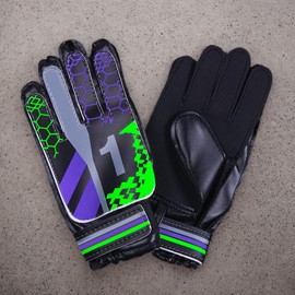 Soccer Gloves Goalkeeper - Thickened Soccer Goalkeeper Gloves | Anti-Slip Pads Guards Equipment Protection Grip for Football Goalkeeping Professionals Baseball Training