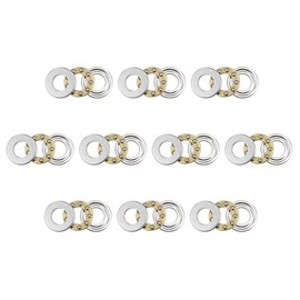 sourcing map 10pcs F5-10M Thrust Ball Bearings 5mm x 10mm x 4mm Chrome Steel Single Direction