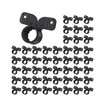 Milageto 50x Pex Clamps Butterfly 2 Hole Mount Strap Multifunction