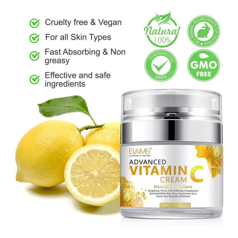 Crema Antiedad Elaimei Advanced Vitamin C Colágeno Día Noche 50ml