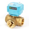 U.S. Solid 1" 3 Way Stainless Steel Motorized Ball Valve