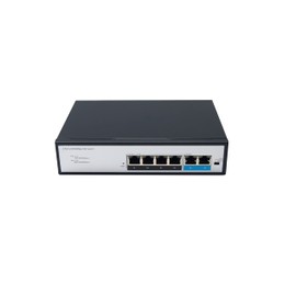BW 4-ports 10/100Mbps PoE Switch with 2X100Mbps Uplink, Designed for Wifi AP and IP Security camera.VoIP etc