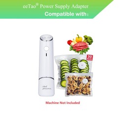 eeTao 5V USBC Charging Cable Compatible with Chef Preserve Compact Vacuum Sealer for Food 1200mAh Battery DC5V USB Type C Power Supply Cord Charger