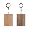 TYGFRT 25Pcs Black Stainless Steel Keychain, Round Keychain, Solid Color