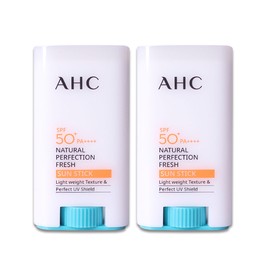 AHC Natural Perfection Fresh Sun Stick 17g 2pcs SPF50+ PA++++ Waterproof / AHC 내추럴 퍼펙션 프레쉬 선스틱 17g 2개 SPF50+  PA++++ 워터프루프