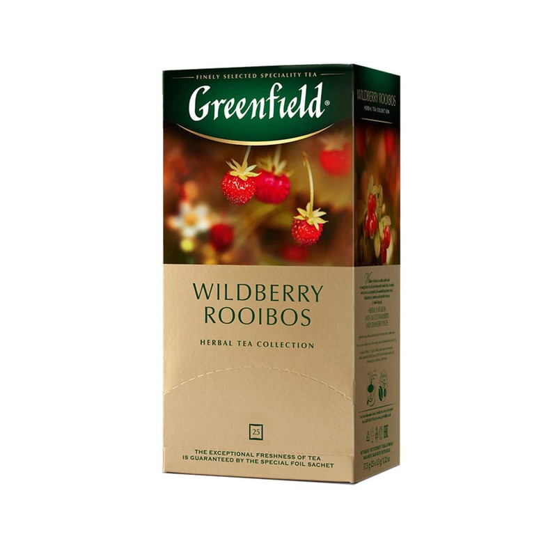 Greenfield Wildberry Rooibos Herbal Tea Fruit & Herbal Collection 25